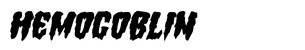 Hemogoblin font preview