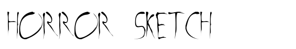 Horror Sketch fuente
