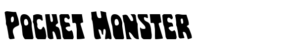 Pocket Monster font preview