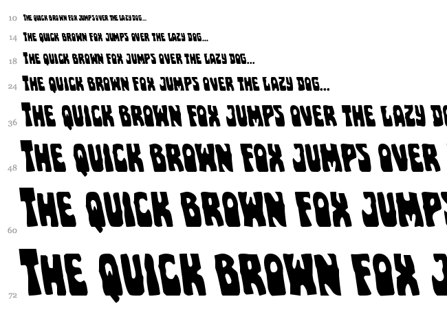 Pocket Monster font waterfall