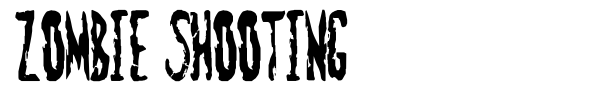 Zombie Shooting font preview