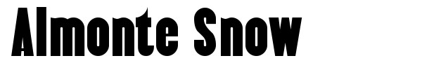 Almonte Snow font preview