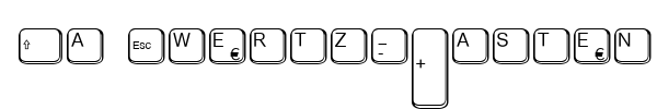 Aa Qwertz-Tasten fuente
