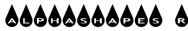 AlphaShapes Raindrops fuente
