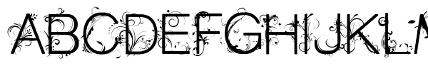 CF Flowers of Destiny font preview