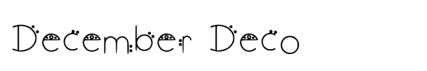 December Deco fuente