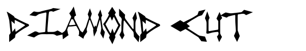Diamond Cut font preview