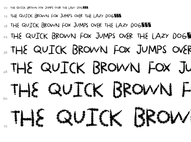 Diamond Lux font waterfall