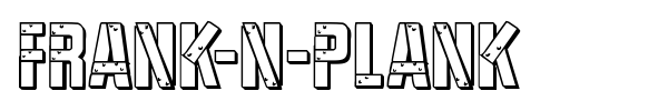 Frank-n-Plank font preview