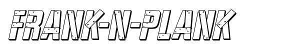 Frank-n-Plank font preview