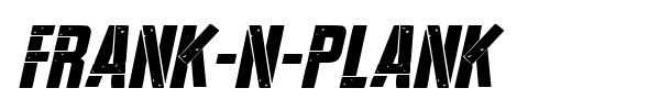 Frank-n-Plank font preview