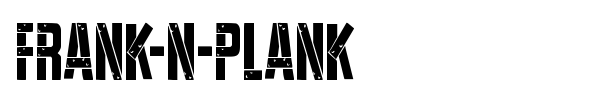 Frank-n-Plank font preview