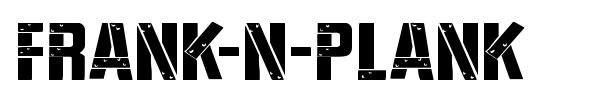 Frank-n-Plank font preview