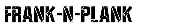 Frank-n-Plank font preview