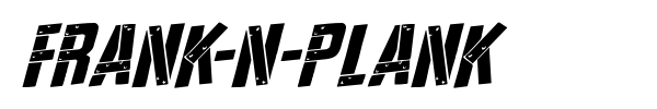 Frank-n-Plank font preview