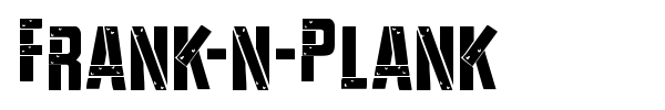 Frank-n-Plank font preview