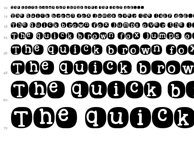 KG Wake Me Up font waterfall