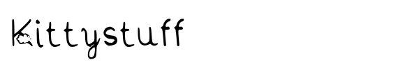 Kittystuff font preview