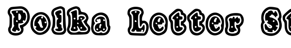 Polka Letter Stamp fuente