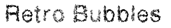 Retro Bubbles fuente