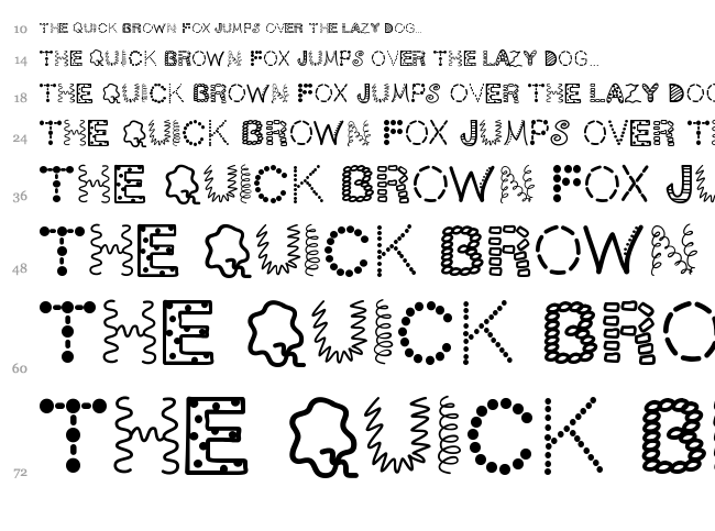 ScrapOHolic font waterfall