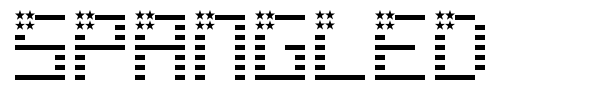 Spangled font preview