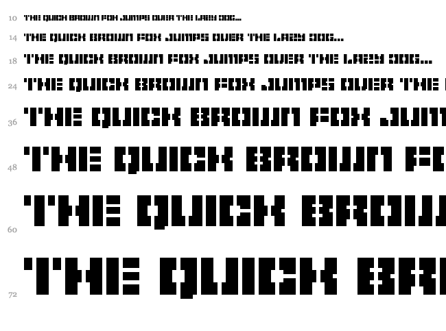 Pelode font waterfall