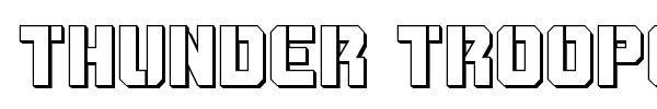 Thunder Trooper font preview