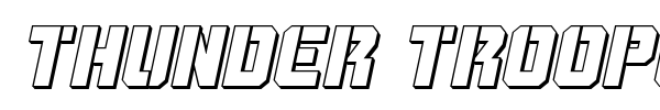 Thunder Trooper font preview