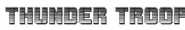 Thunder Trooper font preview