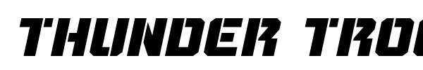Thunder Trooper font preview
