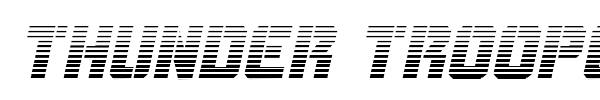Thunder Trooper font preview