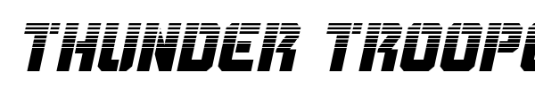 Thunder Trooper font preview