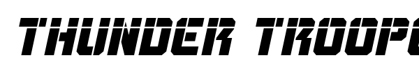 Thunder Trooper font preview