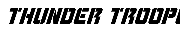Thunder Trooper font preview