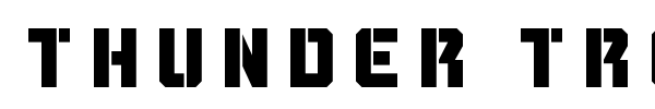 Thunder Trooper font preview