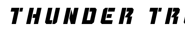 Thunder Trooper font preview