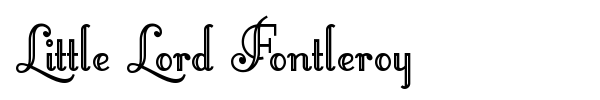 Little Lord Fontleroy fuente