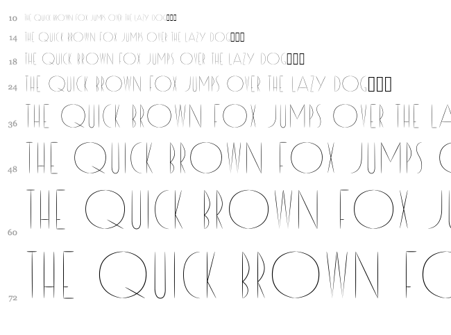 Reason font waterfall