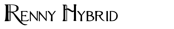 Renny Hybrid font preview