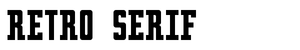 Retro serif fuente