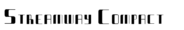 Streamway Compact font preview