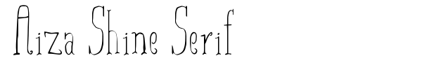 Aiza Shine Serif fuente