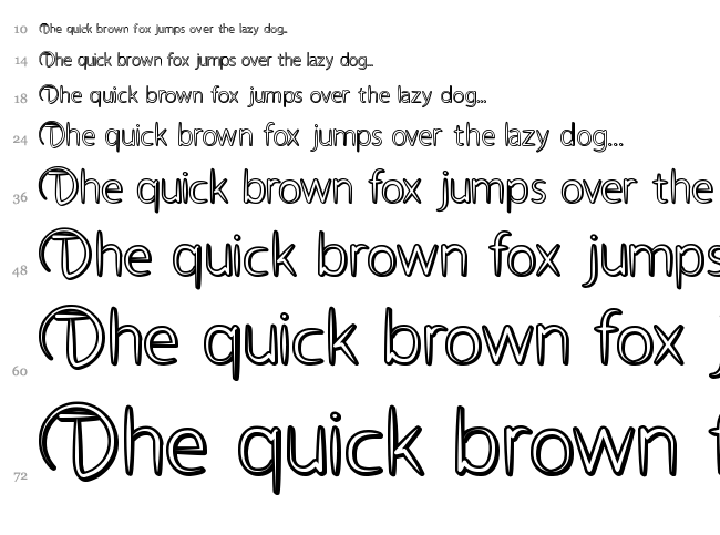 Atheist font waterfall