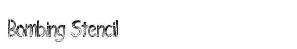 Bombing Stencil fuente