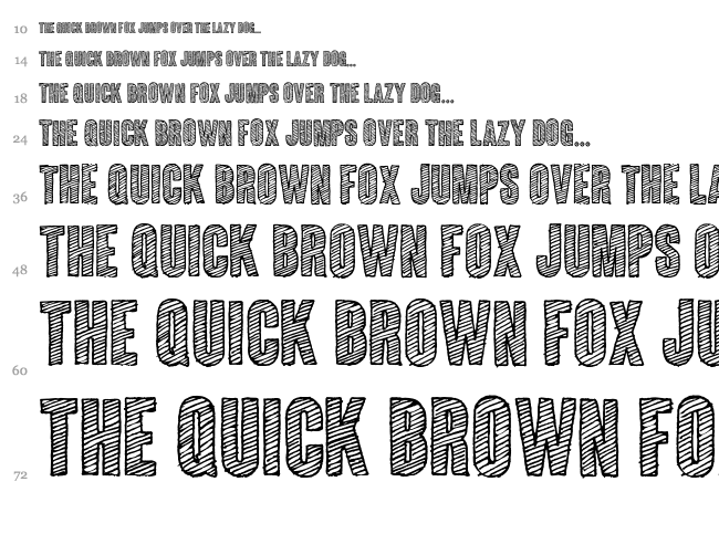 Coluna Sketch font waterfall