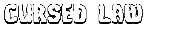 Cursed Law font preview