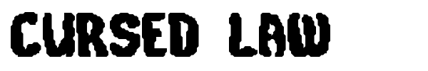 Cursed Law font preview