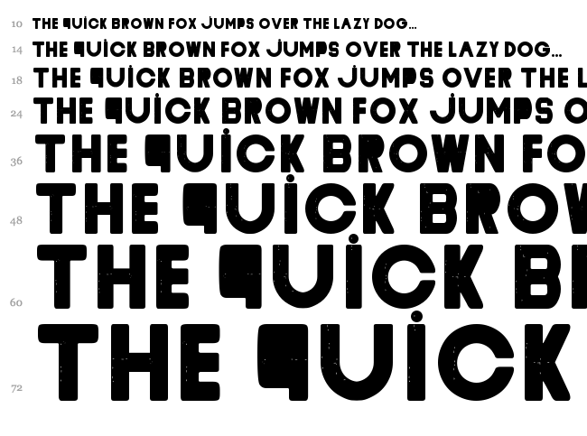 Cyclope font waterfall