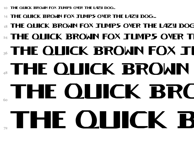 Devil Ray font waterfall